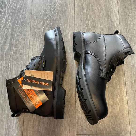 AdTec safety steel toe work boots black main image 10